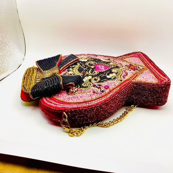 Mary Frances Love Potion Pink Beaded Clutch - Picture 5 of 14
